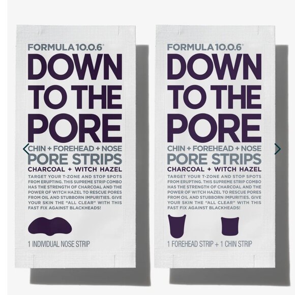 Down To The Pore Chin + Forehead + Nose Pore Strips | Charcoal + Witch Hazel - Picture 3 of 3